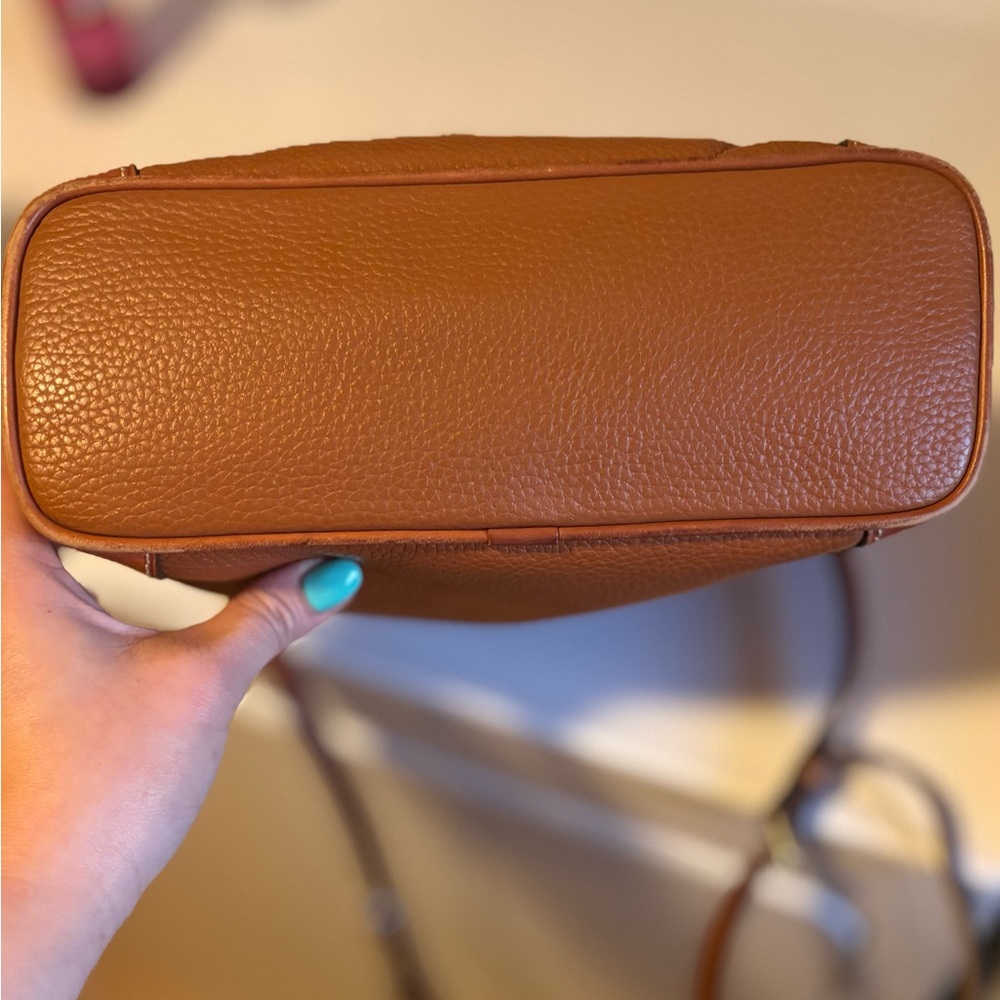 Dooney & Bourke Brown Leather Messenger Bag - Picture 10 of 10
